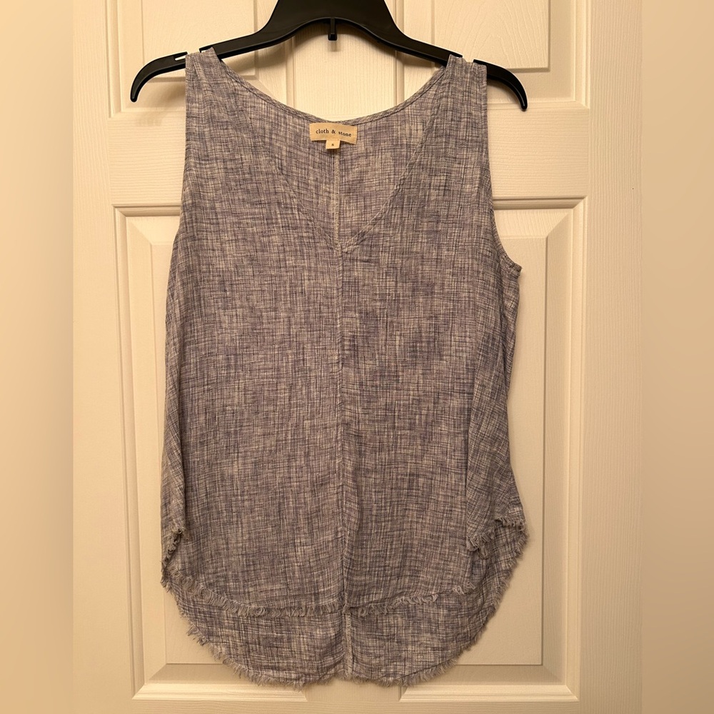 Cloth & Stone Casual purple Sleeveless Top